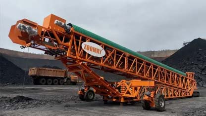 Mobile Telescopic Stacker for Coal Stockpiling