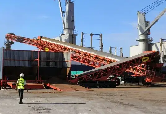 Efficient Ship Loading Process for Bulk Cargo Trucks at Ports