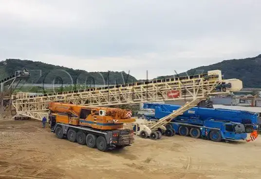 Необходимый telescopic stacker conveyor ZR160SF для транспортировки сыпучих мате